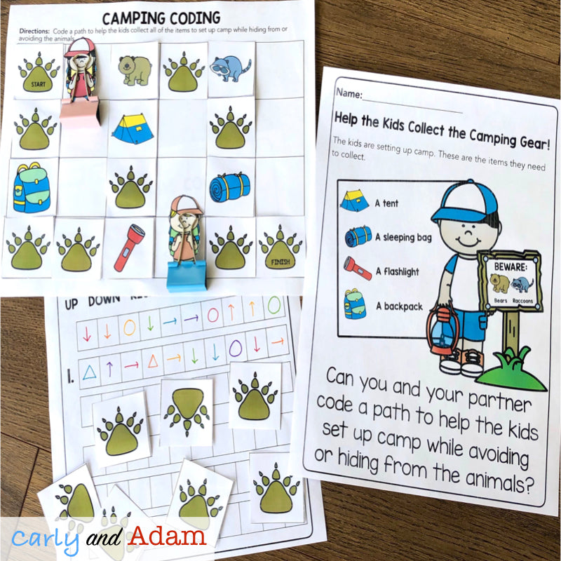 Camping Unplugged Coding Activity