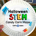 Candy Corn Maze October Halloween STEM Activity