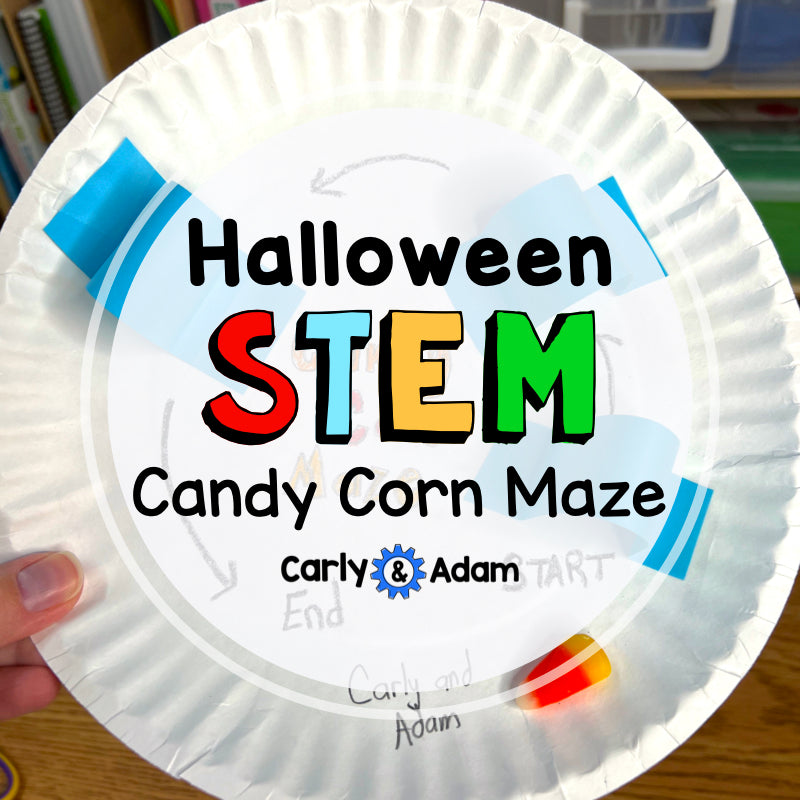 Candy Corn Maze October Halloween STEM Activity