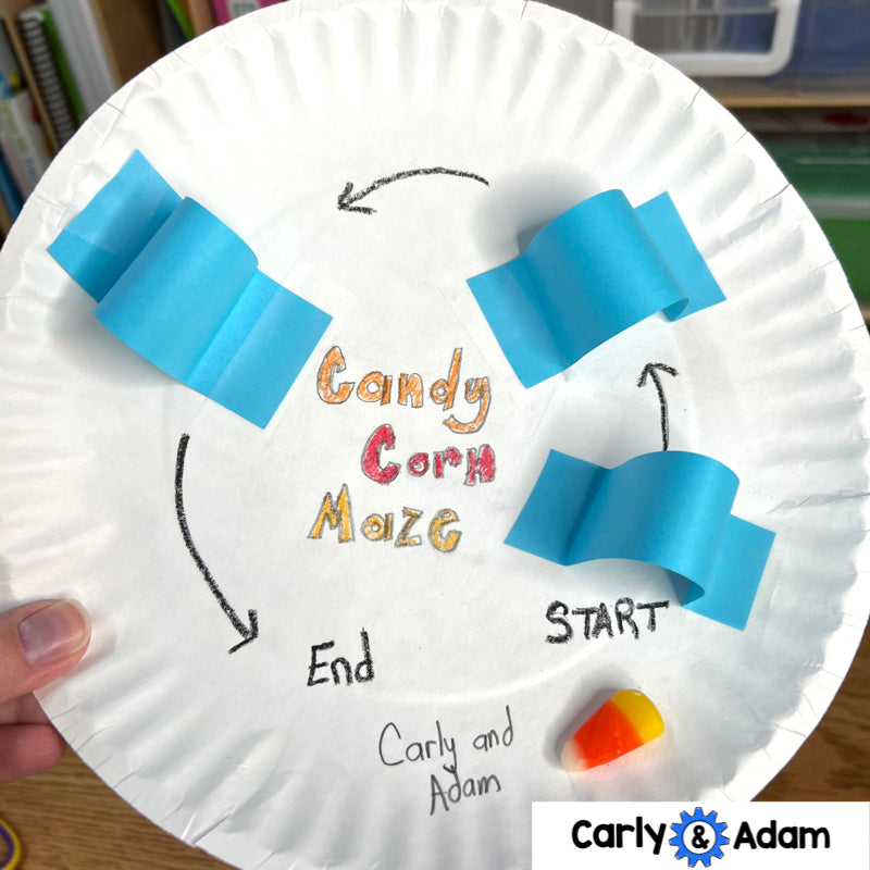Candy Corn Maze October Halloween STEM Activity