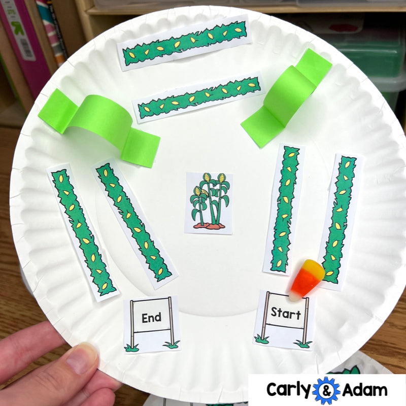 Candy Corn Maze October Halloween STEM Activity