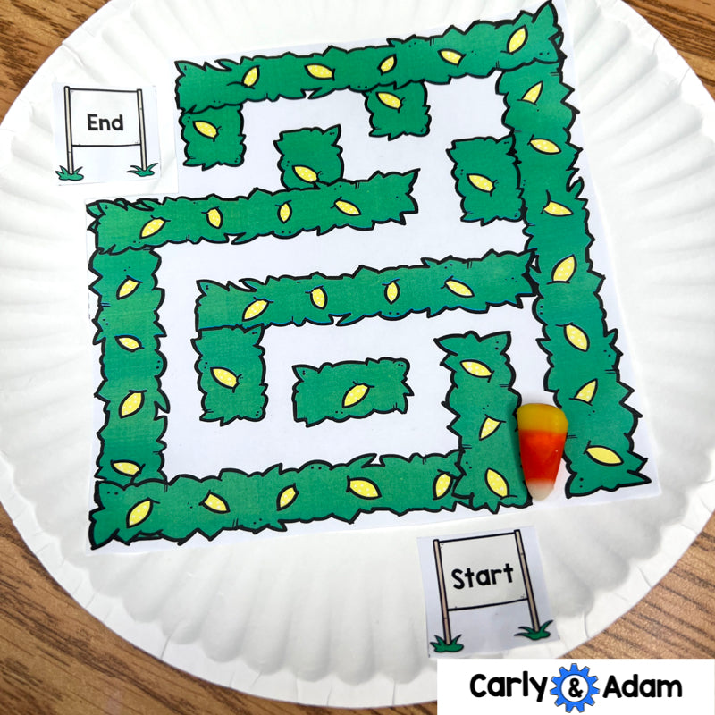 Candy Corn Maze October Halloween STEM Activity