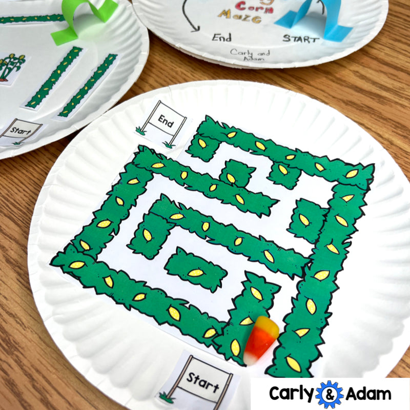 Candy Corn Maze October Halloween STEM Activity