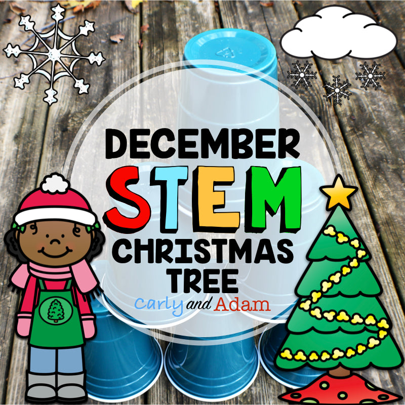 Christmas Tree Cup Stacking Challenge STEM Activity