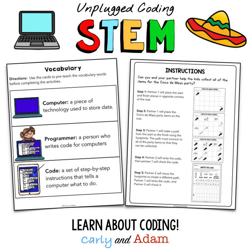 Cinco de Mayo Unplugged Coding Activity