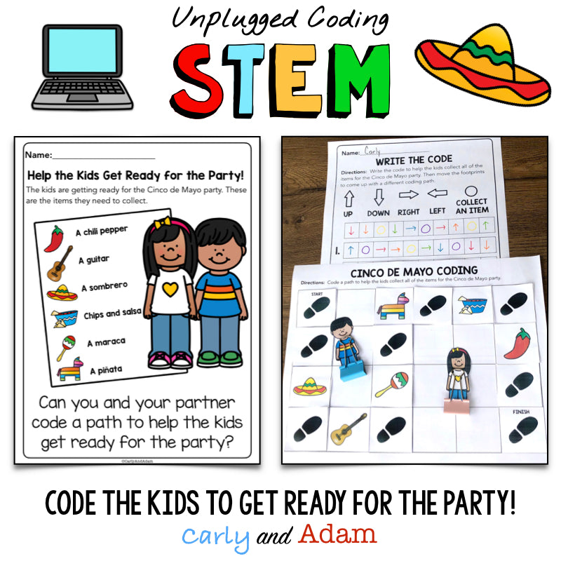 Cinco de Mayo Unplugged Coding Activity