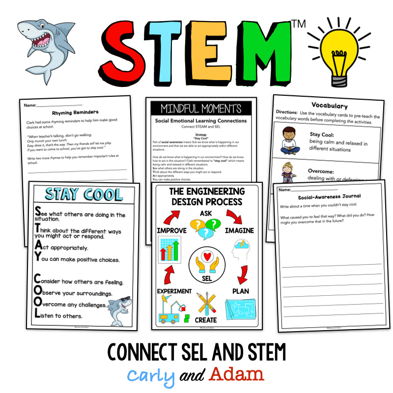 Clark the Shark Social Awareness SEL STEM Activity