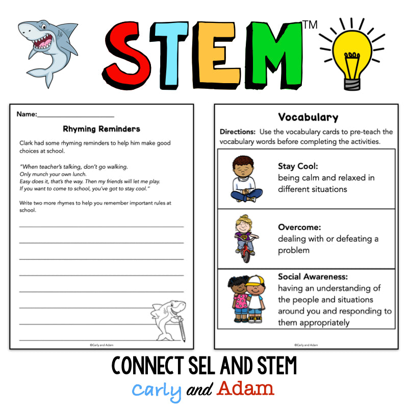 Clark the Shark Social Awareness SEL STEM Activity