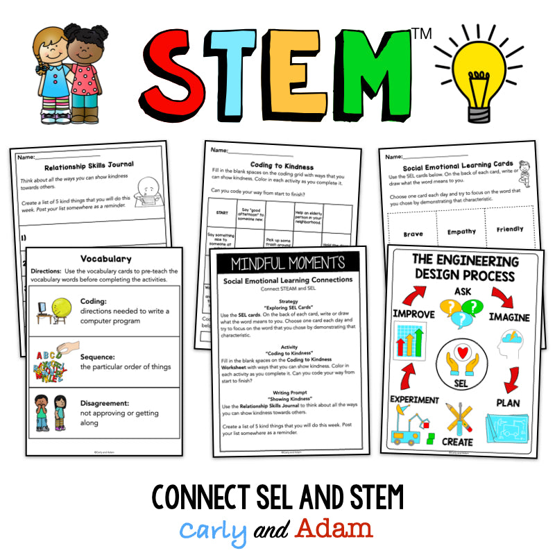 Coding to Kindness Relationship Skills SEL STEM Activity (World Kindness Day)