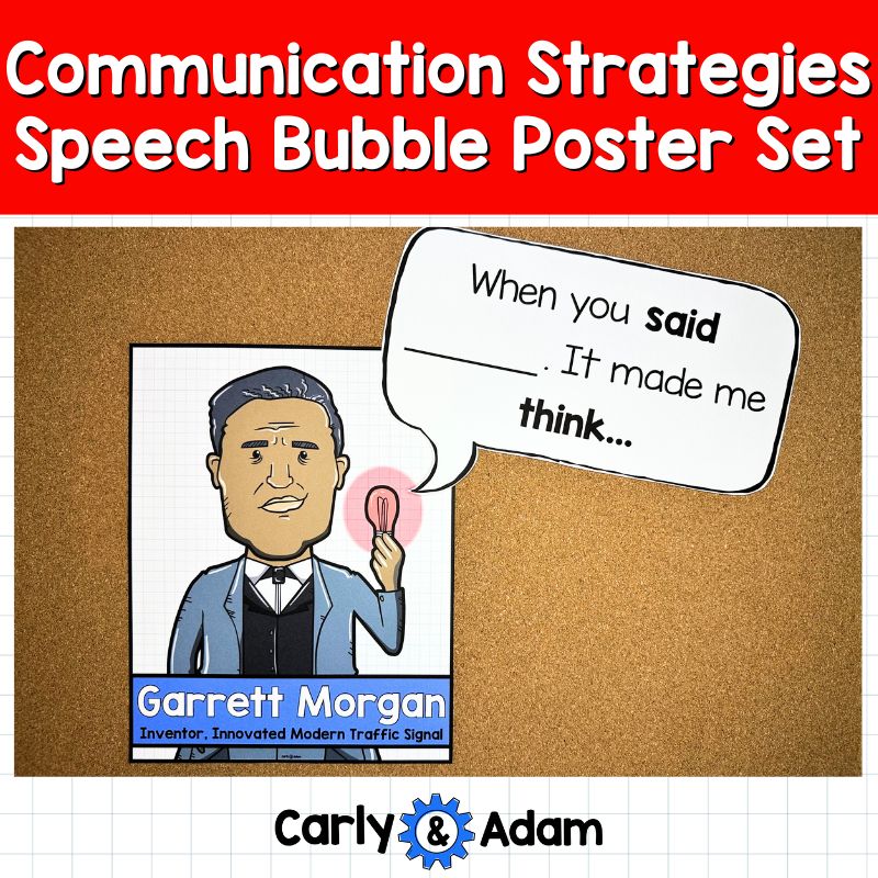 STEM Innovator Posters Communication Strategy Speech Bubbles Bulletin Board