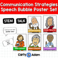 STEM Innovator Posters Communication Strategy Speech Bubbles Bulletin Board