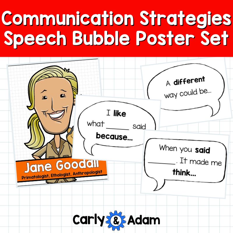 STEM Innovator Posters Communication Strategy Speech Bubbles Bulletin Board