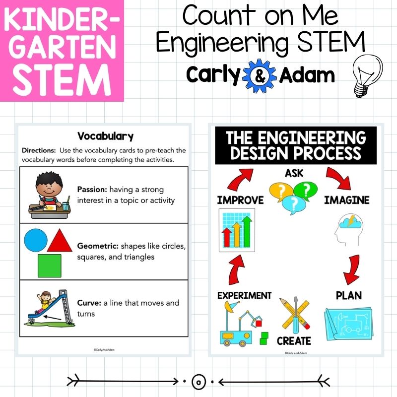 Kindergarten Simple Engineering Count on Me READ ALOUD STEM Activity