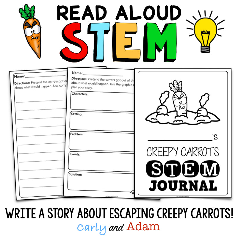 Creepy Carrots Halloween READ ALOUD STEM Activity