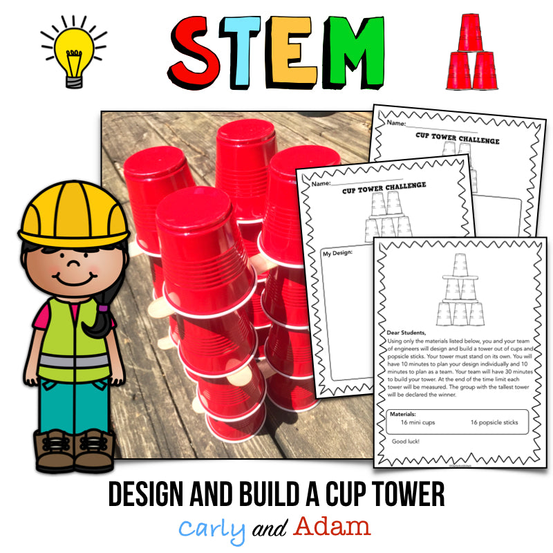 Cup Stacking Challenge Cup Tower STEM Activity