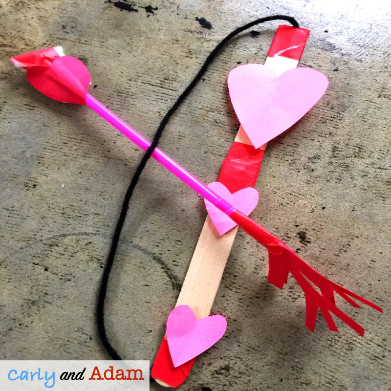 Cupid's Bow and Arrow Valentines Day STEM Activity