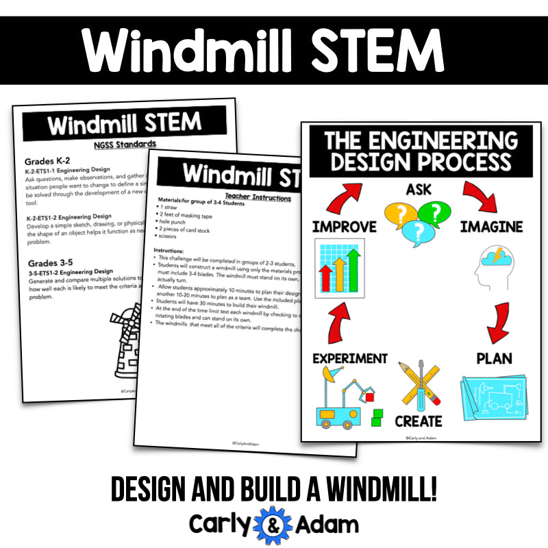 Design a Windmill Spring STEM Challenge