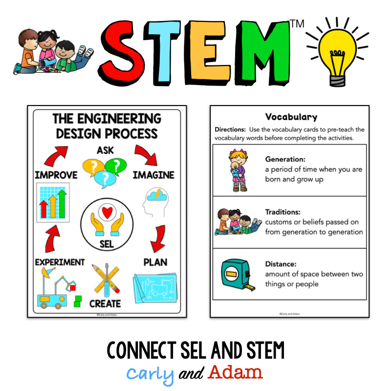 Drawn Together Social Awareness SEL STEM Activity