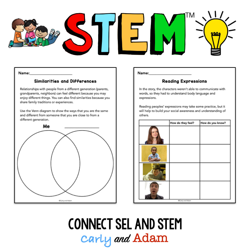 Drawn Together Social Awareness SEL STEM Activity