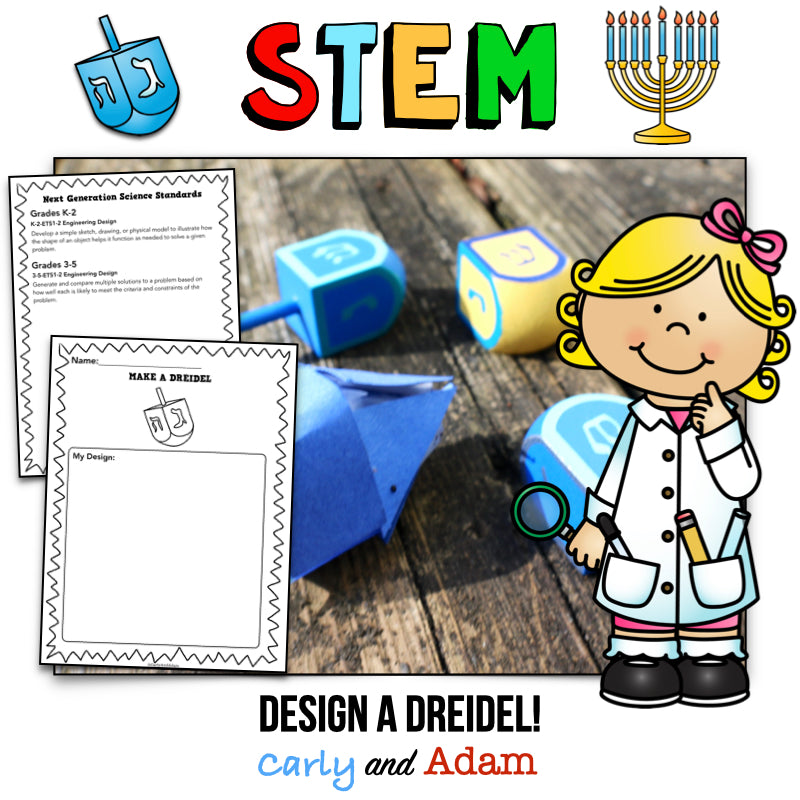 Make a Dreidel Hanukkah STEM Activity
