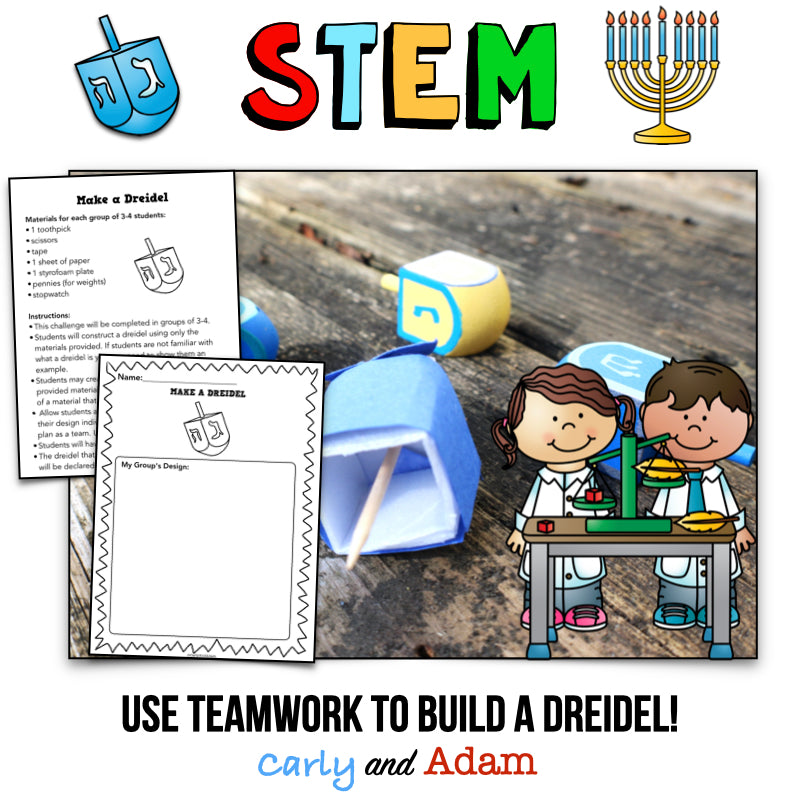 Make a Dreidel Hanukkah STEM Activity