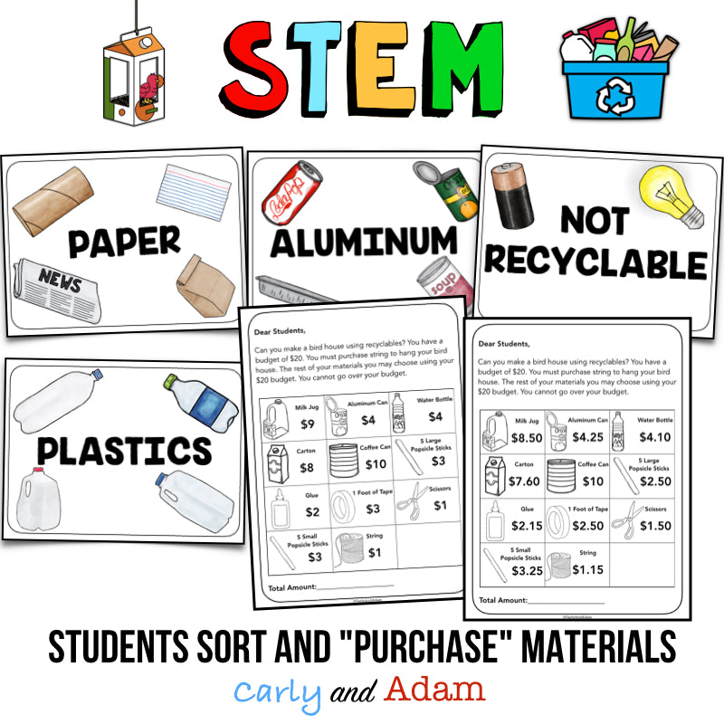 Birdhouse Recycling Earth Day STEM Activity