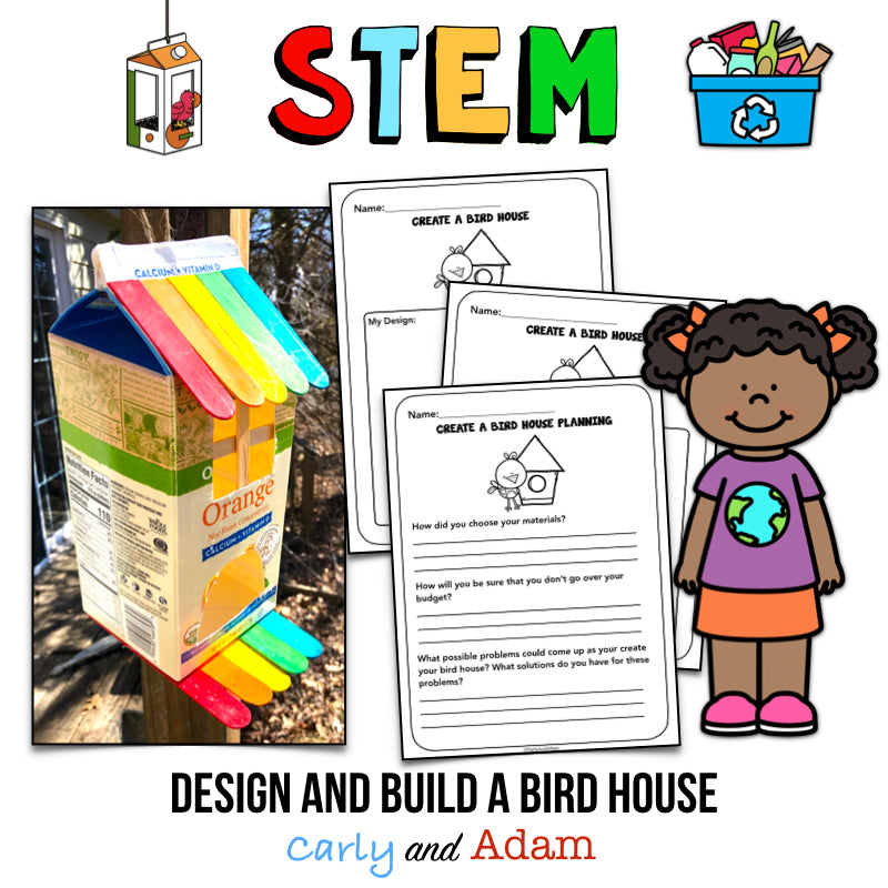 Birdhouse Recycling Earth Day STEM Activity