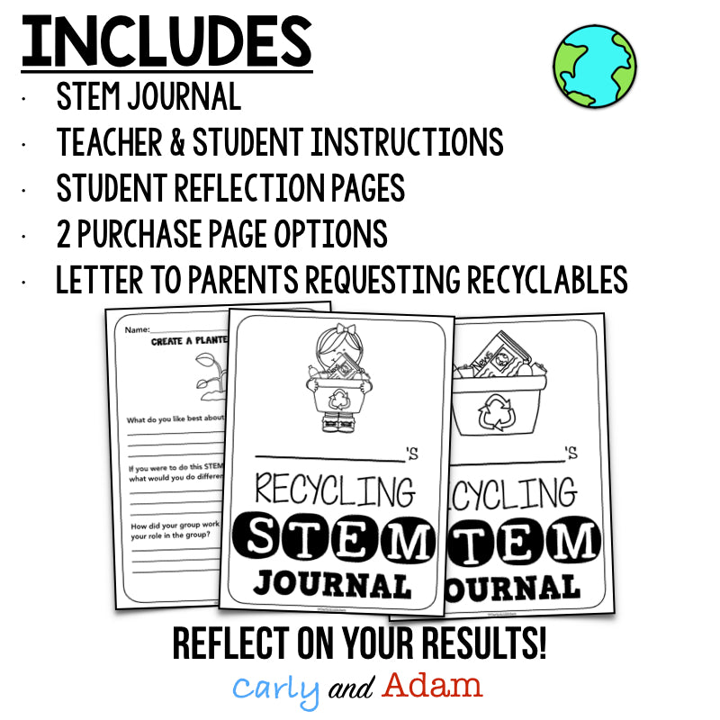 Build a Planter Recycling Earth Day STEM Activity