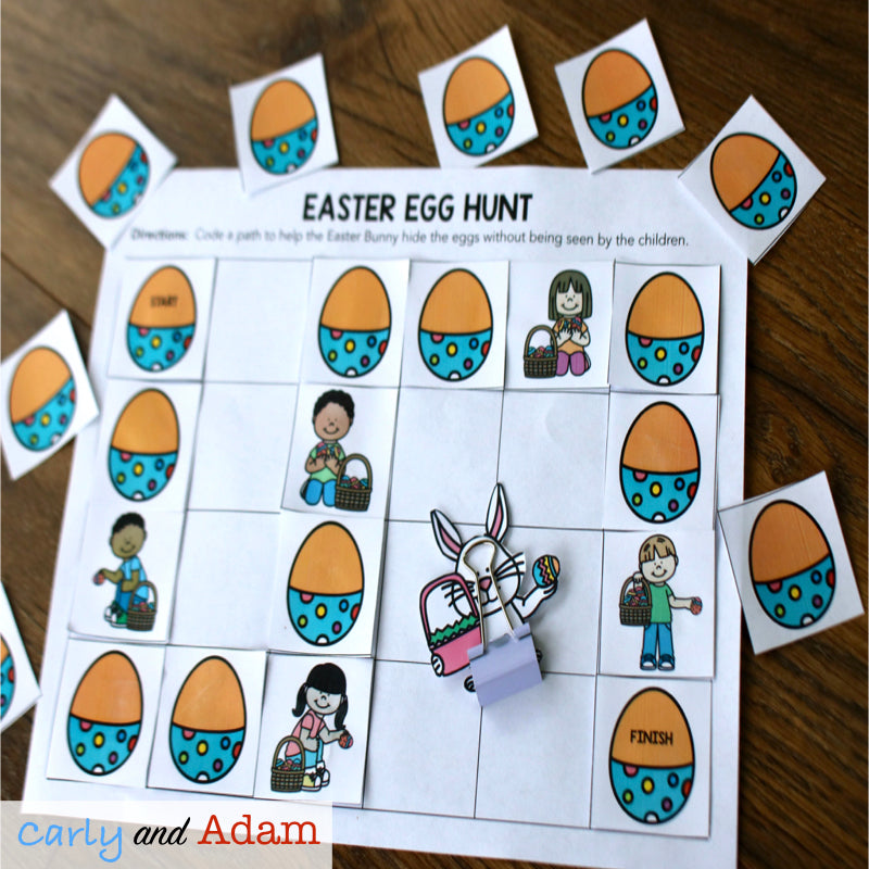 Easter Bunny Unplugged Coding Activity