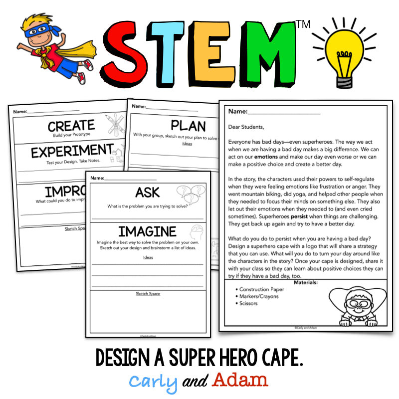 Even Superheroes Have Bad Days Self Management SEL STEM Challenge