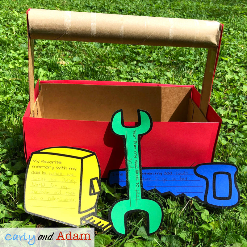 Toolbox Father's Day STEM Challenge with Father's Day Gift