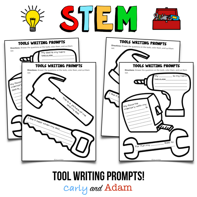 Toolbox Father's Day STEM Challenge with Father's Day Gift