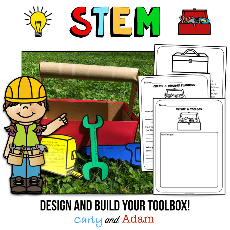 Toolbox Father's Day STEM Challenge with Father's Day Gift