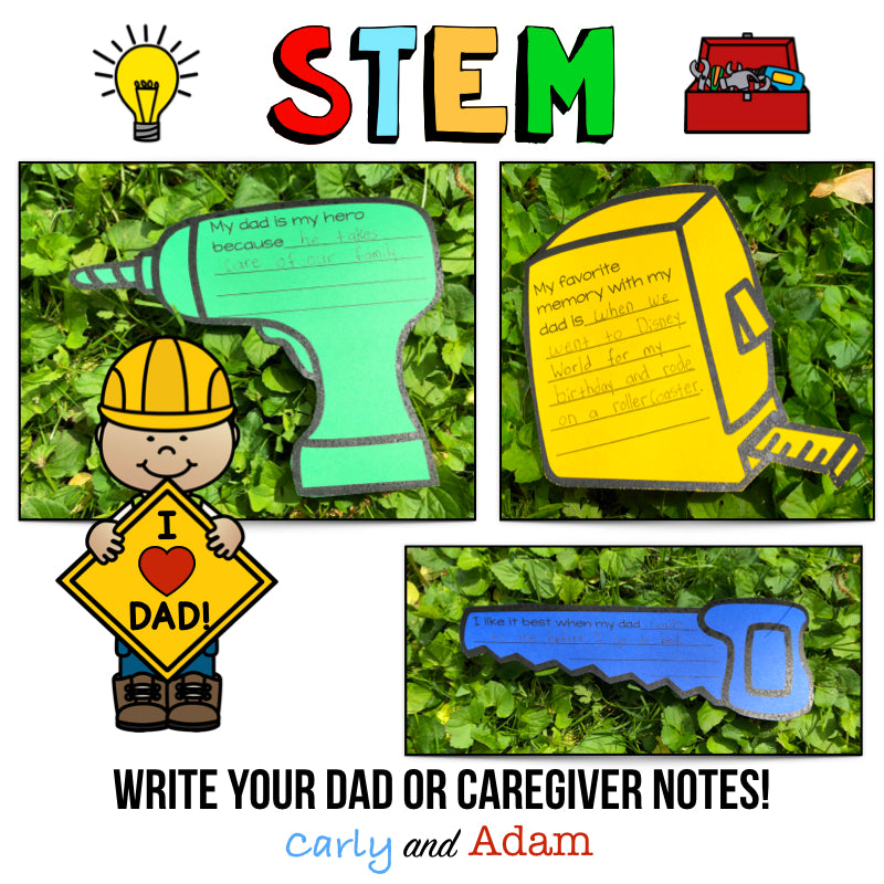 Toolbox Father's Day STEM Challenge with Father's Day Gift