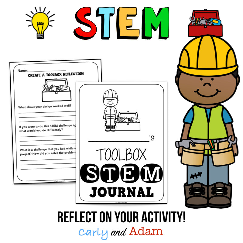 Toolbox Father's Day STEM Challenge with Father's Day Gift