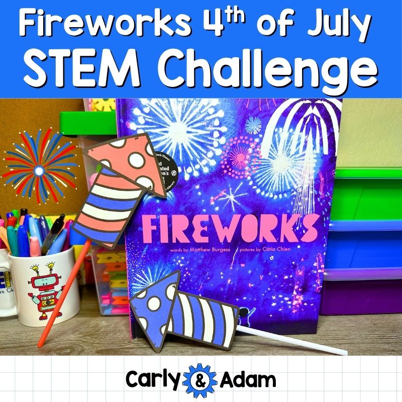 4 of July Air-Powered Fireworks Summer STEM Challenge