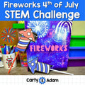4 of July Air-Powered Fireworks Summer STEM Challenge