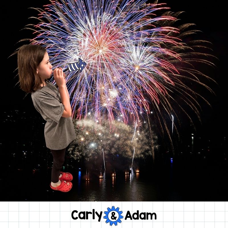 4 of July Air-Powered Fireworks Summer STEM Challenge