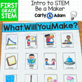 Intro to 1st Grade Science Be a Maker Read Aloud STEM Activity