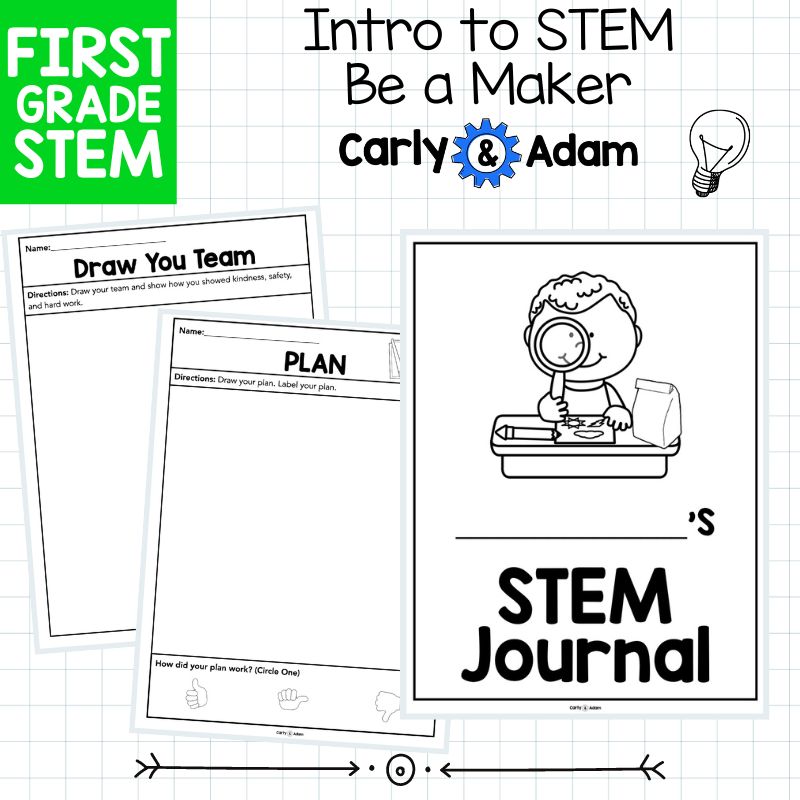Intro to 1st Grade Science Be a Maker Read Aloud STEM Activity