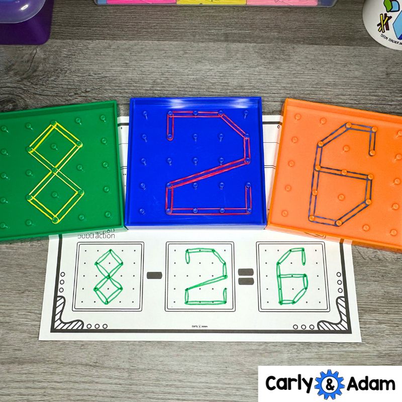 Numbers 1-20 Geoboard Task Cards