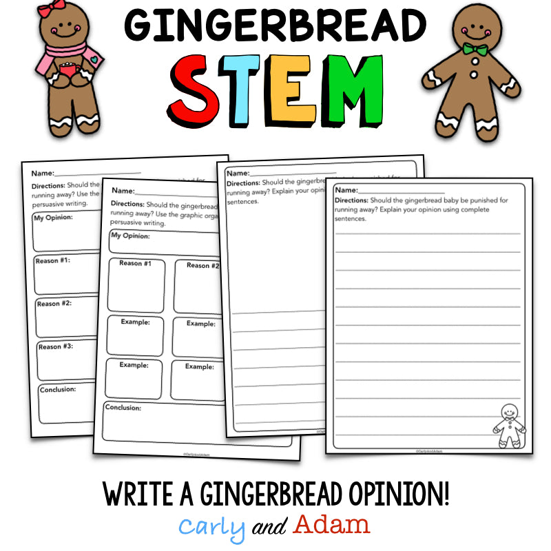 The Gingerbread Baby Gingerbread Man Trap STEM Activity
