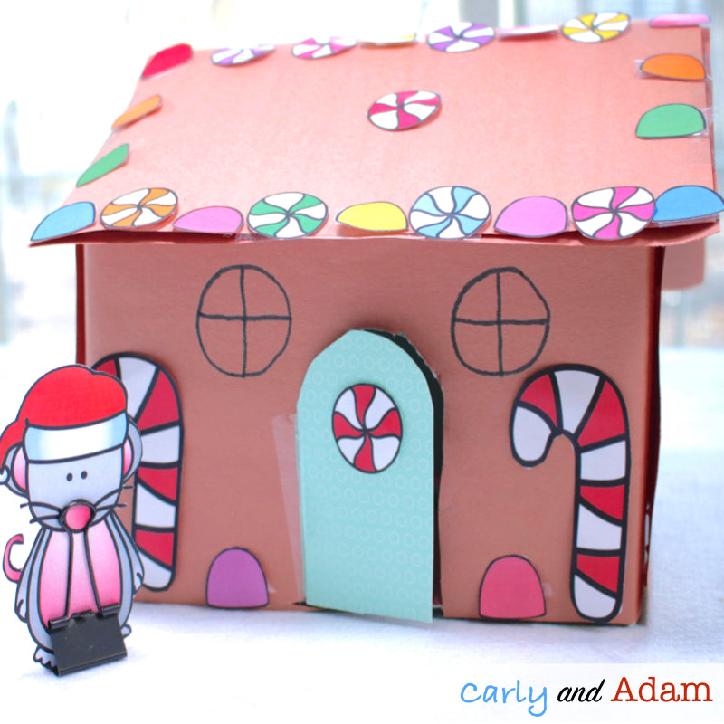 Gingerbread Mouse House Christmas READ ALOUD STEM™ Activity