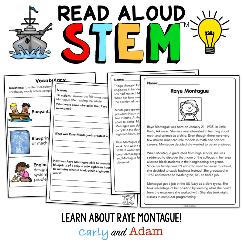 Scientist Spotlight Girl with a Mind for Math Women in STEM Activity