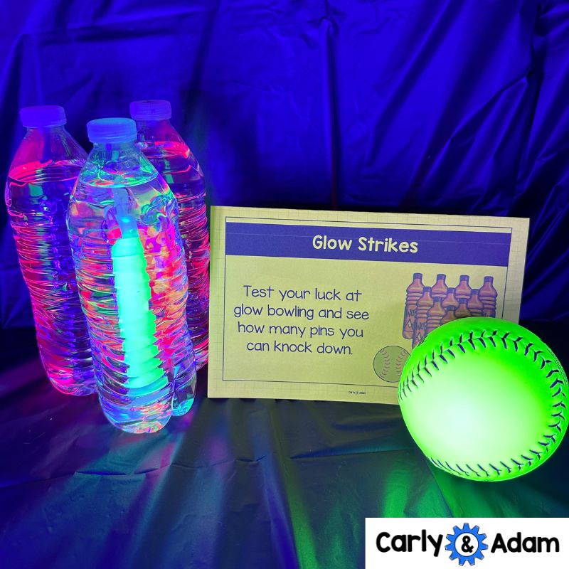 Glow Day STEM Centers Illumination, Glow Slime, Glow Sticks, Family STEM Night
