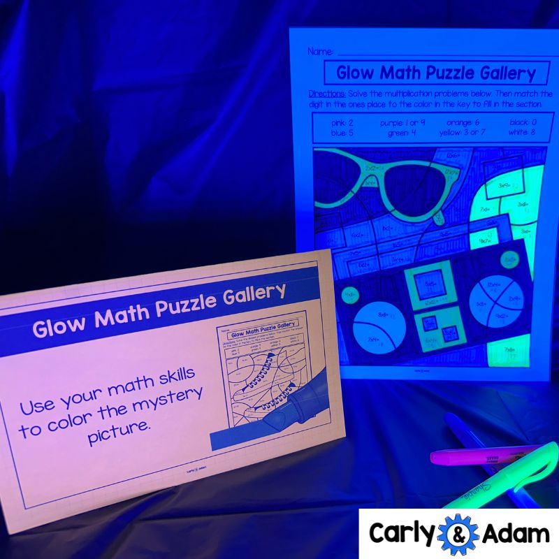 Glow Day STEM Centers Illumination, Glow Slime, Glow Sticks, Family STEM Night