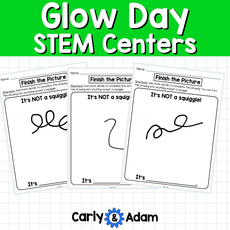 Glow Day STEM Centers Illumination, Glow Slime, Glow Sticks, Family STEM Night