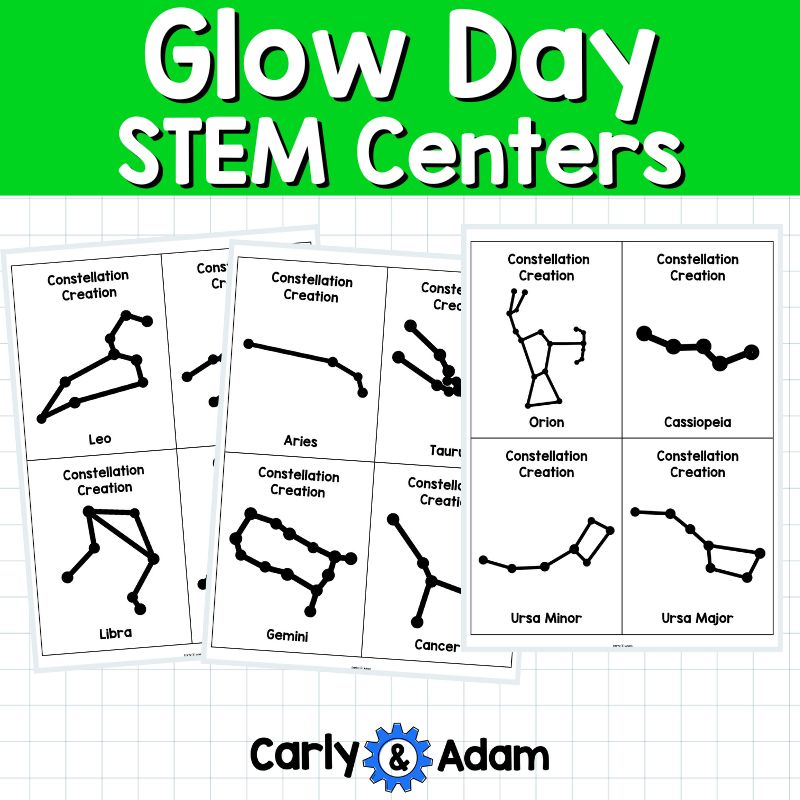 Glow Day STEM Centers Illumination, Glow Slime, Glow Sticks, Family STEM Night