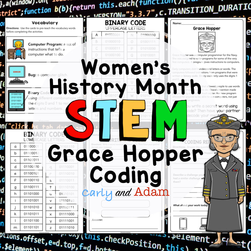 Scientist Spotlight Grace Hopper Queen of Computer Code Book Coding Activity