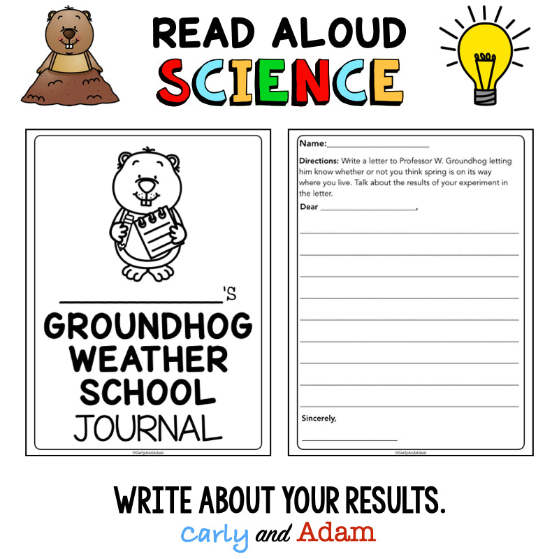 Groundhog Weather School READ ALOUD SCIENCE Activity